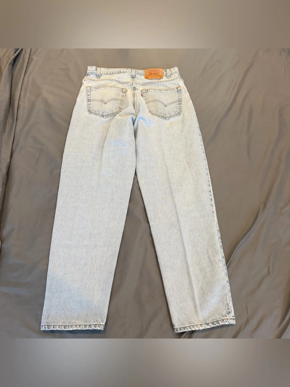 VTG Levis 560 Jeans Mens 33x30 Blue Loose Tapered Light Wash USA Batwing